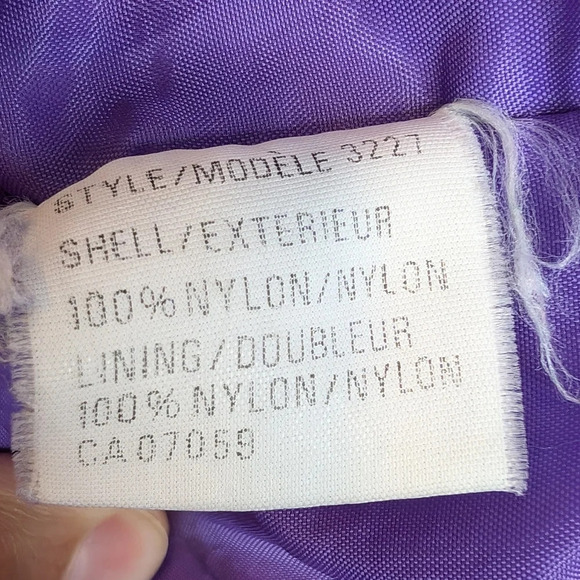 Vintage  Balimel Purple 80s Button Front Trench 20.5 Size - Picture 4 of 7